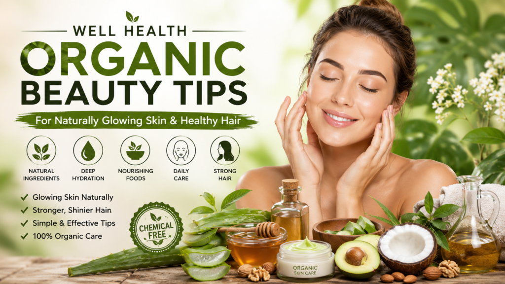 Well Health Organic Beauty Tips for Naturally Glowing Skin & Healthy Hair