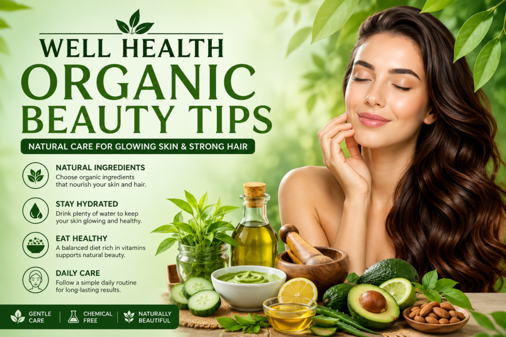Well Health Organic Beauty Tips for Naturally Glowing Skin & Healthy Hair