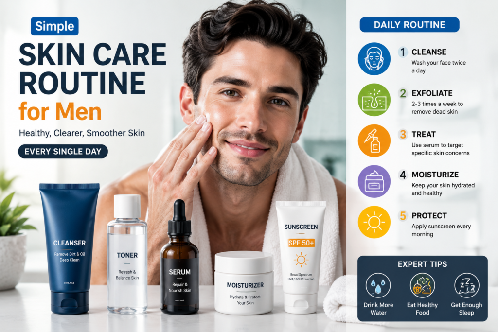 Skin Care Routine for Men: Healthy Skin Made Simple