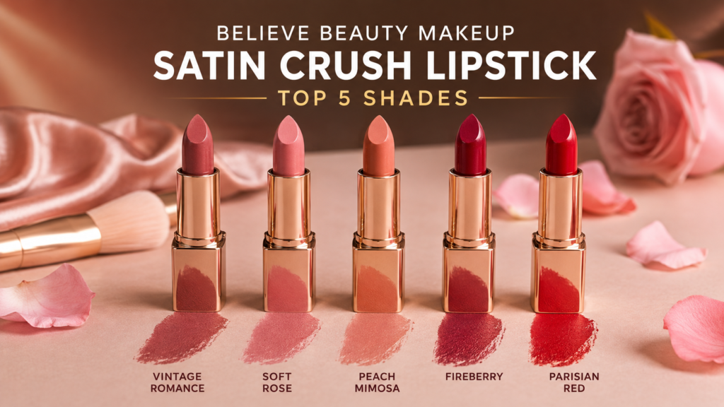 Believe Beauty Makeup Satin Crush Lipstick: Top 5 Shades