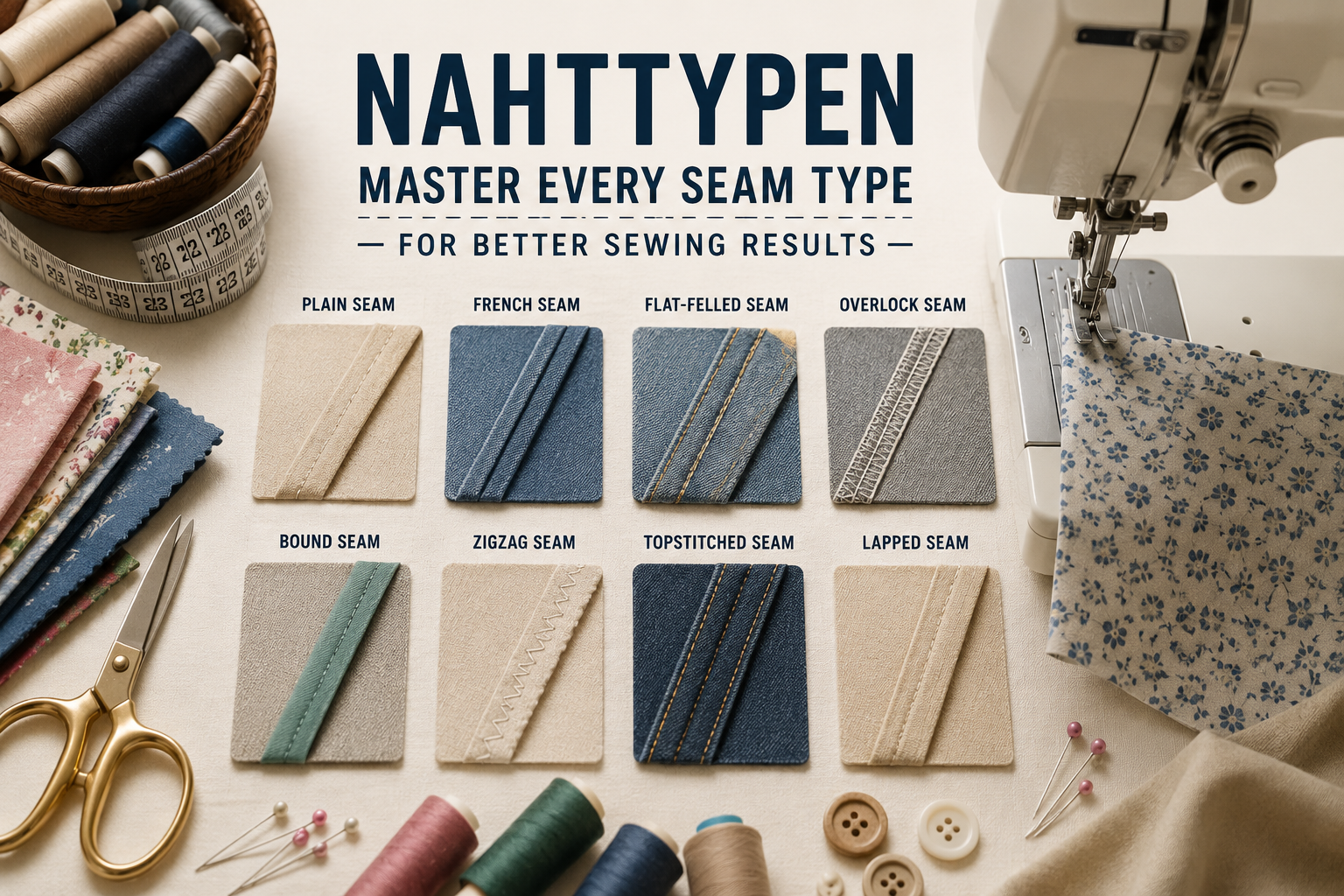 Nahttypen Explained: Master Every Seam Type for Better Sewing Results