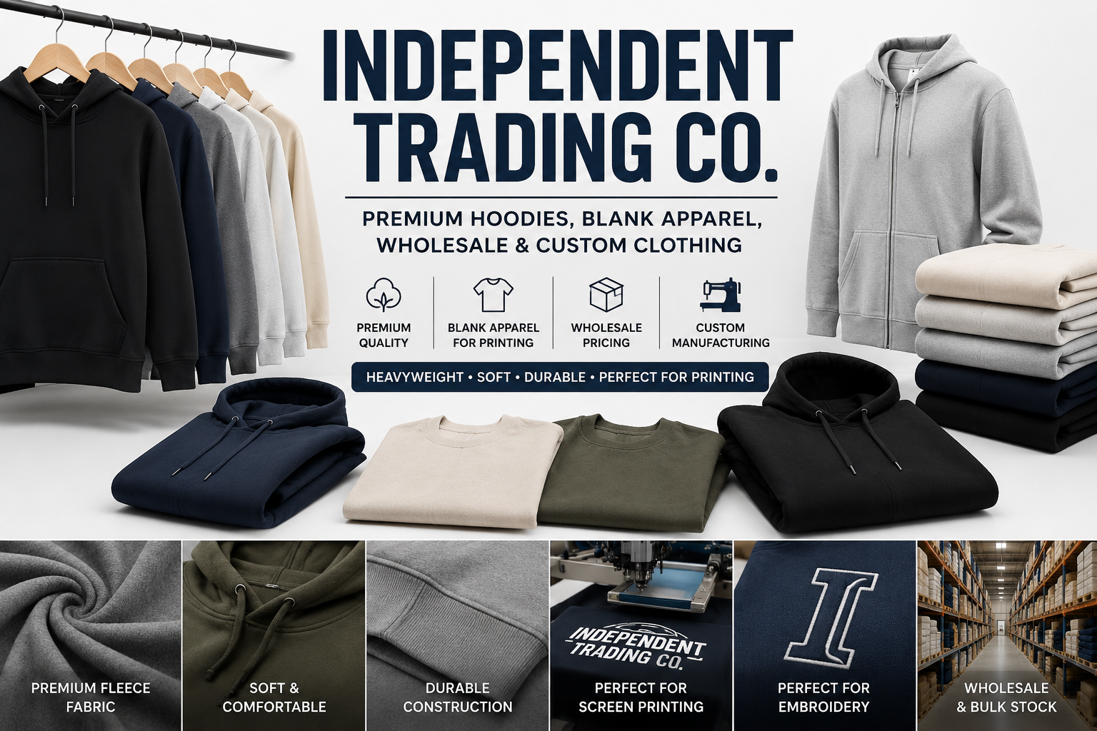 Independent Trading Co: Premium Hoodies & Blank Apparel Guide