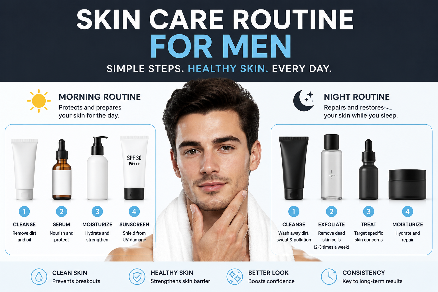 Skin Care Routine for Men: Healthy Skin Made Simple
