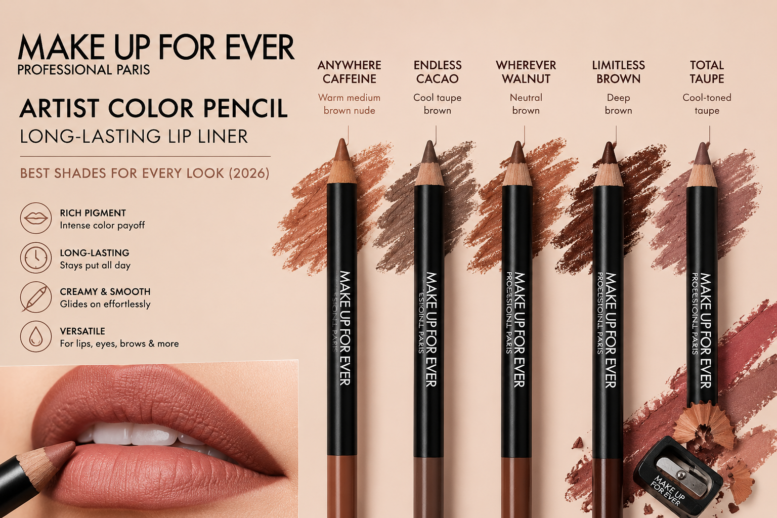 Makeup Forever Lip Liner: Best Artist Color Pencil Shades (2026)